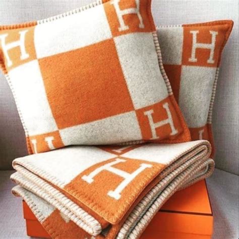 hermes pillow case|hermes pillow and blanket.